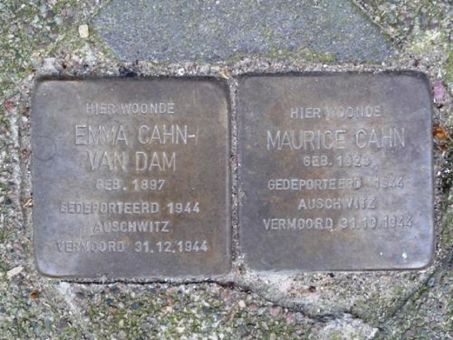 Foto: Stolpersteine Ten Hagestraat 8