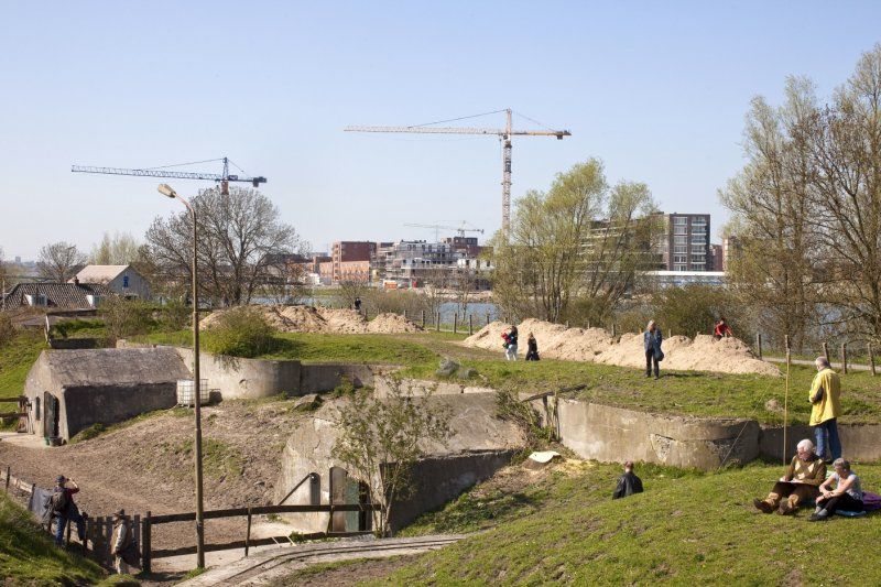 Foto: Kustbatterij bij Diemerdam