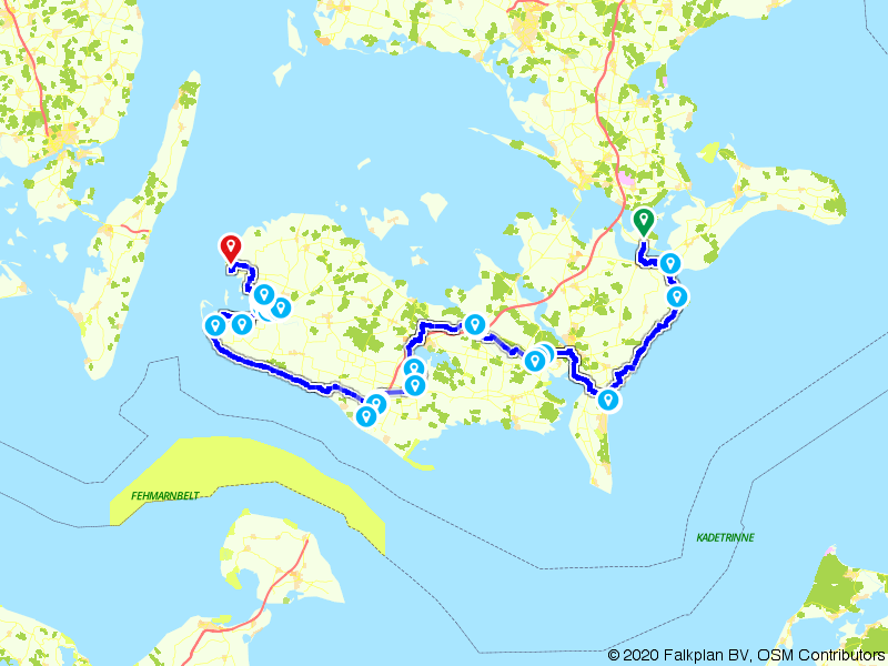Fietsroute 1026055 - Eilanden Lolland en Falster