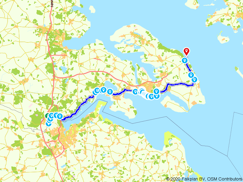 Fietsroute 1026686 - Zuid-Jutland (Sønderjylland) Padborg - Fynshav