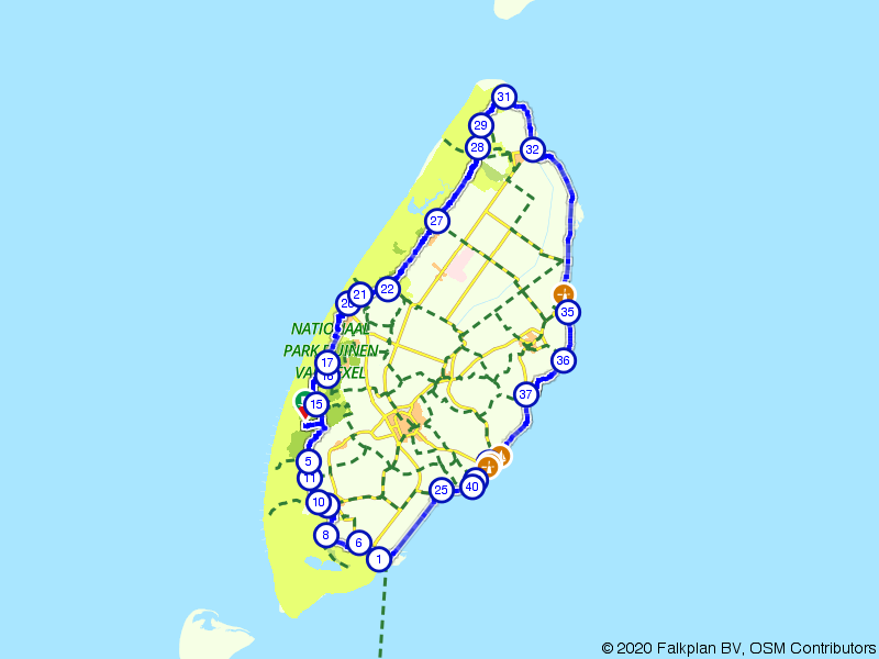 Fietsroute 114655 - Rondje Texel in een dag