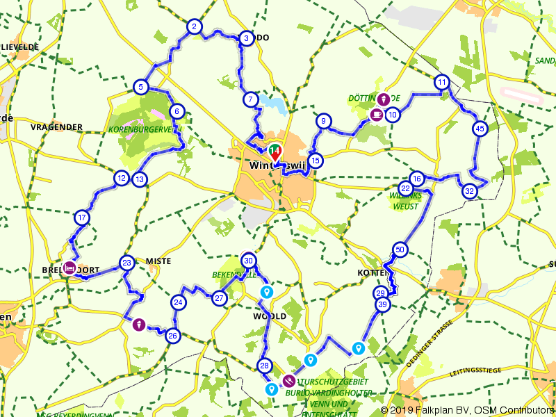Fietsroute 115053 - Weelderige wijngaarden rondom Winterswijk