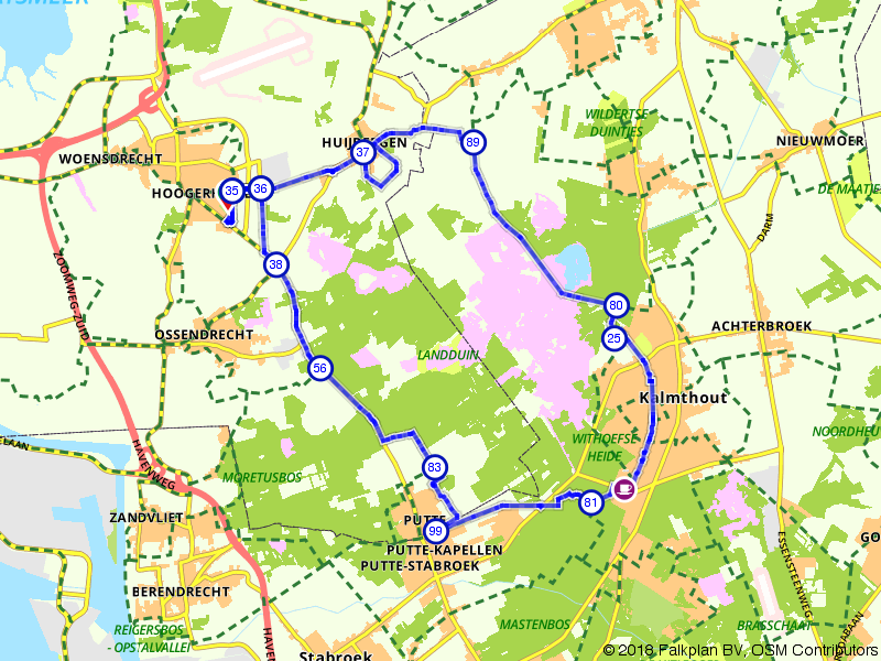 Fietsroute 115707 - Fietsen over de Kalmthoutse Heide