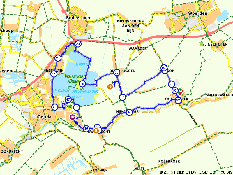Fietsroute 117031 - Op ontdekking door het Groene Hart