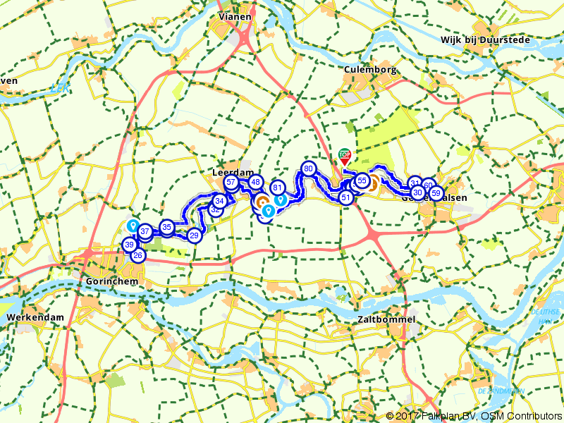 Fietsroute 142964 - De Lingeroute