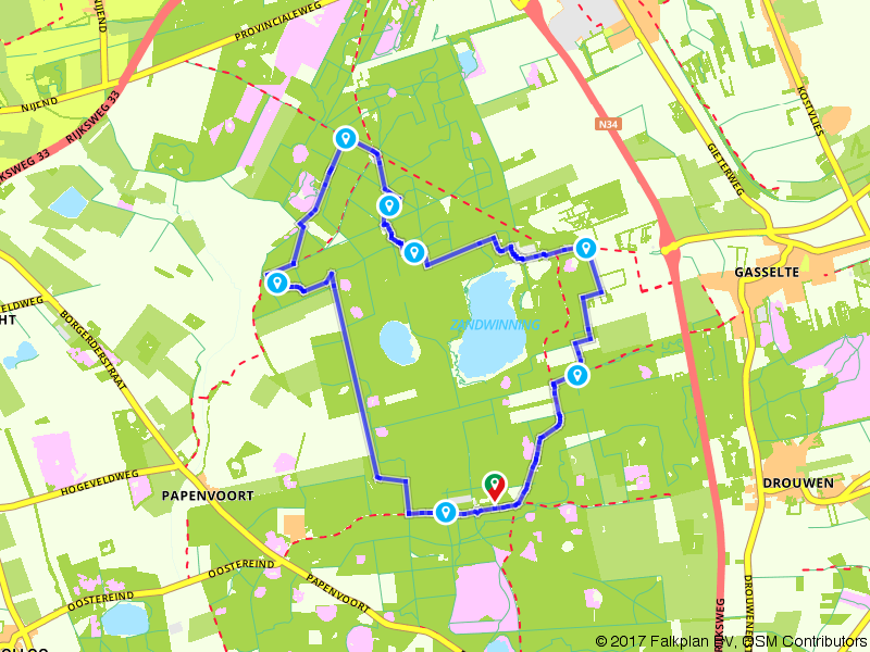 Wandelroute 175378 - Een stevige wandeltocht langs beek en door bos