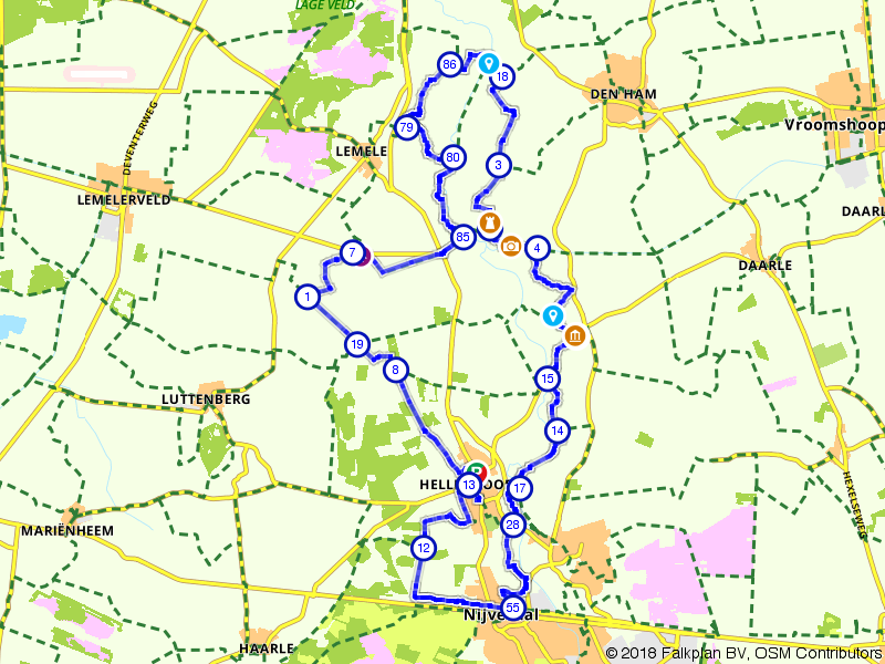 Fietsroute 181686 - Langs de trappen