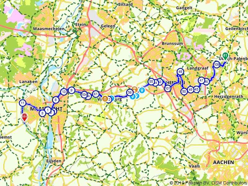 Fietsroute 240604 - Fietsen door het Romeins verleden van Zuid-Limburg