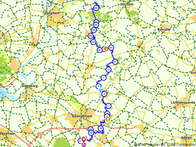 Fietsroute 539182 - Etappe 5 Fietserspad – Pieterpad voor Fietsers