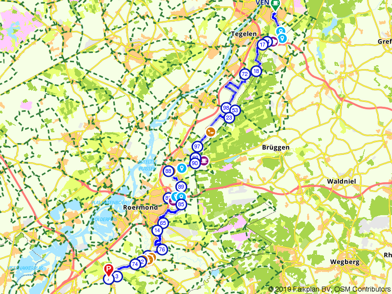 Fietsroute 539186 - Etappe 8 Fietserspad – Pieterpad voor Fietsers
