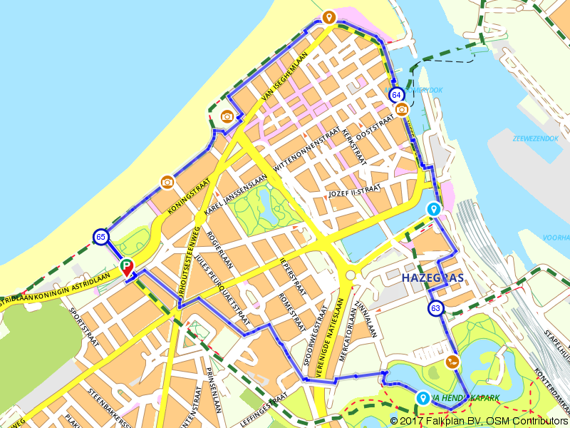 Wandelroute 558126 - Zee van Smaak stadswandeling in Oostende