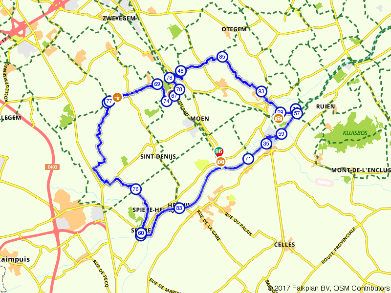 Fietsroute 558155 - Op de trappers door het land van Mortagne en Mira