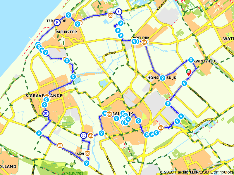 Fietsroute 829380 - Courgettesoepfietsen langs leuke stalletjes in het Westland