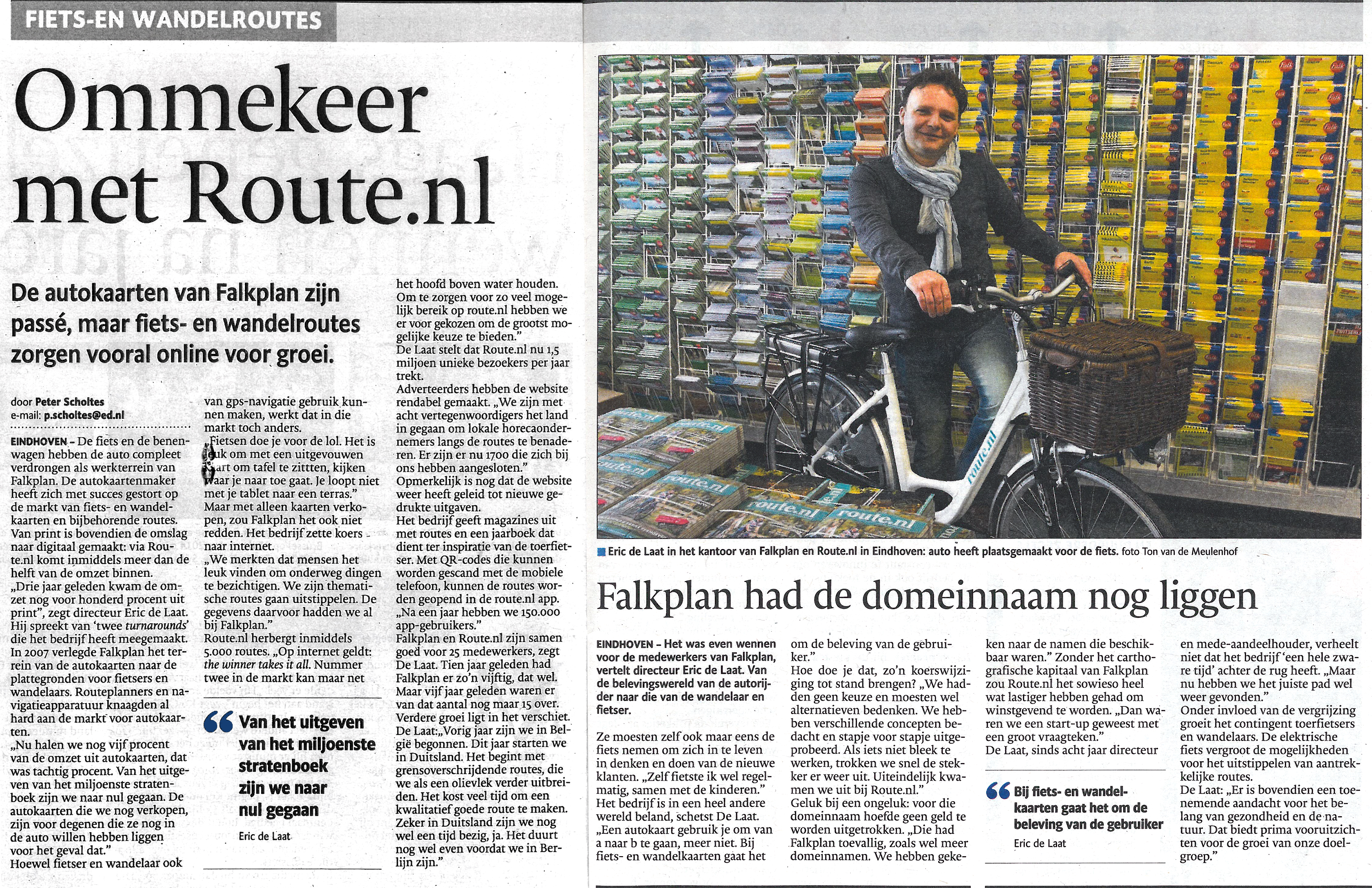 route.nl in het Eindhovensdagblad